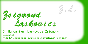 zsigmond laskovics business card